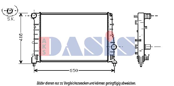 AKS DASIS Radiaator,mootorijahutus 010006N